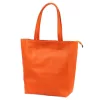 Luka 26-084 mandarin narancssárga női bőr válltáska, shopper 40 x 37 x 13 cm