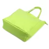 Luka 26-084 lime zöld női bőr válltáska, shopper 40 x 37 x 13 cm