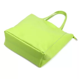   Luka 26-084 lime zöld női bőr válltáska, shopper 40 x 37 x 13 cm