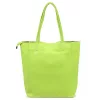 Luka 26-084 lime zöld női bőr válltáska, shopper 40 x 37 x 13 cm