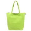 Luka 26-084 lime zöld női bőr válltáska, shopper 40 x 37 x 13 cm