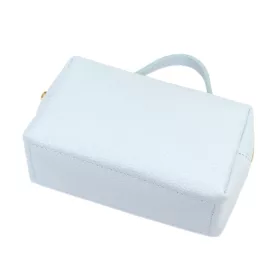   Luka 26-085  pasztell kék női bőr kézitáska oldalpánttal  21 x 11 x 7 cm