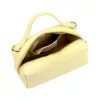 Luka 26-085 pasztell sárga női bőr kézitáska oldalpánttal 21 x 11 x 7 cm