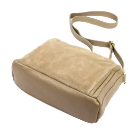 Luka 26-008 taupe női bőr oldaltáska 28 x 20 x 10 cm