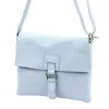 Luka 26-087 babakék női bőr oldaltáska, crossbody 25 x 20 x 4 cm