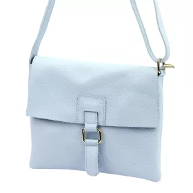   Luka 26-087 babakék női bőr oldaltáska, crossbody 25 x 20 x 4 cm
