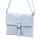 Luka 26-087 babakék női bőr oldaltáska, crossbody 25 x 20 x 4 cm