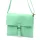 Luka 26-087 türkizzöld  női bőr oldaltáska, crossbody 25 x 20 x 4 cm