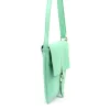 Luka 26-087 türkizzöld  női bőr oldaltáska, crossbody 25 x 20 x 4 cm