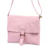Luka 26-087 rózsaszín női bőr oldaltáska, crossbody 25 x 20 x 4 cm