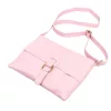 Luka 26-087 rózsaszín női bőr oldaltáska, crossbody 25 x 20 x 4 cm