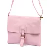 Luka 26-087 rózsaszín női bőr oldaltáska, crossbody 25 x 20 x 4 cm