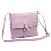 Luka 26-087 levendula lila női bőr oldaltáska, crossbody 25 x 20 x 4 cm