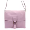 Luka 26-087 levendula lila női bőr oldaltáska, crossbody 25 x 20 x 4 cm