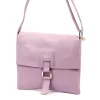 Luka 26-087 levendula lila női bőr oldaltáska, crossbody 25 x 20 x 4 cm