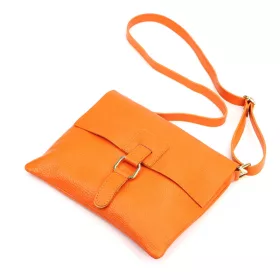   Luka 26-087 narancssárga női bőr oldaltáska, crossbody 25 x 20 x 4 cm