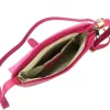 Luka 26-087 magenta női bőr oldaltáska, crossbody 25 x 20 x 4 cm