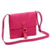 Luka 26-087 magenta női bőr oldaltáska, crossbody 25 x 20 x 4 cm