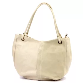 Luka 26-089 bézs női bőr válltáska 42 x 31 x 16 cm