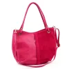 Luka 26-089 magenta női bőr válltáska 42 x 31 x 16 cm