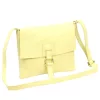 Luka 26-087 halvány sárga női bőr oldaltáska, crossbody 25 x 20 x 4 cm