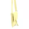 Luka 26-087 halvány sárga női bőr oldaltáska, crossbody 25 x 20 x 4 cm