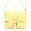 Luka 26-087 halvány sárga női bőr oldaltáska, crossbody 25 x 20 x 4 cm