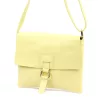 Luka 26-087 halvány sárga női bőr oldaltáska, crossbody 25 x 20 x 4 cm