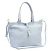 Luka 25-007 2w1 pasztell kék női bőr válltáska, shopper 42 x 28 x 16 cm