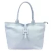 Luka 25-007 2w1 pasztell kék női bőr válltáska, shopper 42 x 28 x 16 cm