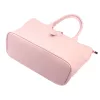 Luka 25-007 2w1 rózsaszín  női bőr válltáska, shopper 42 x 28 x 16 cm