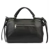 Camilla PREMIUM 10.008 fekete női bőr kézitáska, oldalpánttal 35 x 23 x 16 cm