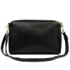 Luka 26-092 fekete női bőr oldaltáska, crossbody 23 x 15 x 7 cm