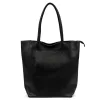 Luka 26-084 fekete női bőr válltáska, shopper 40 x 37 x 13 cm