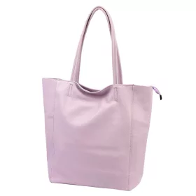   Luka 26-084 pasztell lila női bőr válltáska, shopper 40 x 37 x 13 cm
