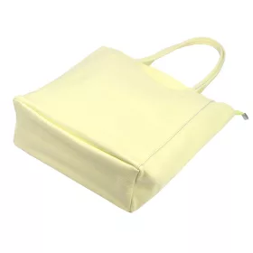   Luka 26-084 halvány sárga női bőr válltáska, shopper 40 x 37 x 13 cm