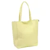 Luka 26-084 halvány sárga női bőr válltáska, shopper 40 x 37 x 13 cm