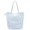 Luka 26-084 babakék női bőr válltáska, shopper 40 x 37 x 13 cm