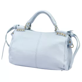   Camilla PREMIUM 10.008 babakék női bőr kézitáska, oldalpánttal 35 x 23 x 16 cm