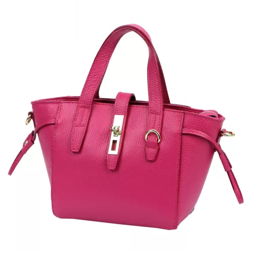 Luka 24-092 magenta női bőr kézitáska, vállpánttal 31 x 20 x 12 cm