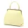 Luka 24-024 pasztell sárga női bőr kézitáska oldalpánttal 27 x 23 x 11 cm