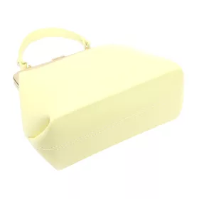   Luka 24-024 pasztell sárga női bőr kézitáska oldalpánttal 27 x 23 x 11 cm