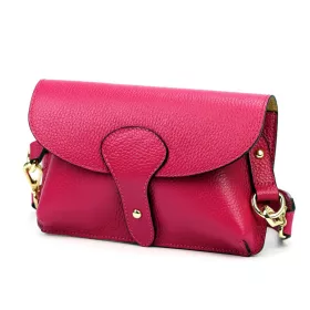   Luka 24-076 magenta női bőr oldaltáska, crossbody 22 x 15 x 6 cm