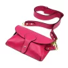 Luka 24-076 magenta női bőr oldaltáska, crossbody 22 x 15 x 6 cm