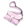 Luka 24-076 levendula lila női bőr oldaltáska, crossbody 22 x 15 x 6 cm