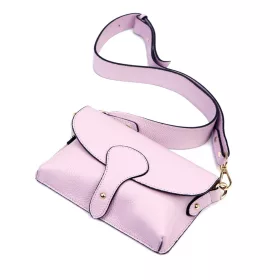   Luka 24-076 levendula lila női bőr oldaltáska, crossbody 22 x 15 x 6 cm