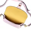 Luka 24-076 levendula lila női bőr oldaltáska, crossbody 22 x 15 x 6 cm
