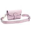 Luka 24-076 levendula lila női bőr oldaltáska, crossbody 22 x 15 x 6 cm