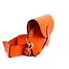Luka 24-076 mandarin narancs női bőr oldaltáska, crossbody 22 x 15 x 6 cm
