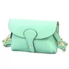 Luka 24-076 türkiz női bőr oldaltáska, crossbody 22 x 15 x 6 cm